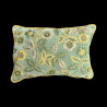 Velvet cushion cover embroidered with flowers