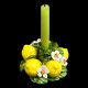 Small candle holder lemon
