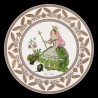 Decorative tin plate "The Personified flowers" The Rose