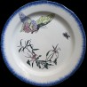 Bracquemond flowerbell, butterfly and fly Dinner plate