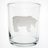 Tall straight glass Bear 
