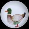 Majolica duck large round dish