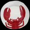 Majolica breton lobster dessert plate