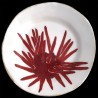 Majolica sea urchin dessert plate