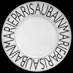 Porcelain presentation plate Graphic