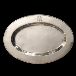 Plat ovale Christofle CGT métal argenté 30x21cm