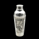 silver plated shaker with casino and Paris decord