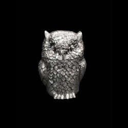 Owl Ice Bucket Designed by Mauro Manetti, Silver Plated, circa 1960
