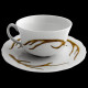 Tasse à thé et sous tasse bois cerf porcelaine de Limoges