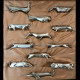 12 porte-couteaux animaux Sandoz pour Gallia Christofle, vers 1930