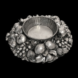 Buccellati Centerpiece Basket of Fruits, Silver Sterling