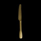 Dessert knife in golden stone washed steel
