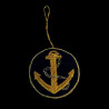 Double-sided Embroidered Paris Anchor