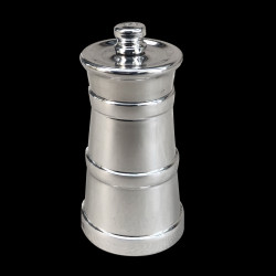 Silver churn pepper mill solid silver