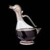 Silver-plated duck head decanter