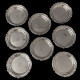 Set of 8 Old Christofle Bottle Coaster Silver Plated, 19th Century