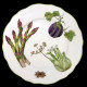 Assiette de table légumes porcelaine de Limoges