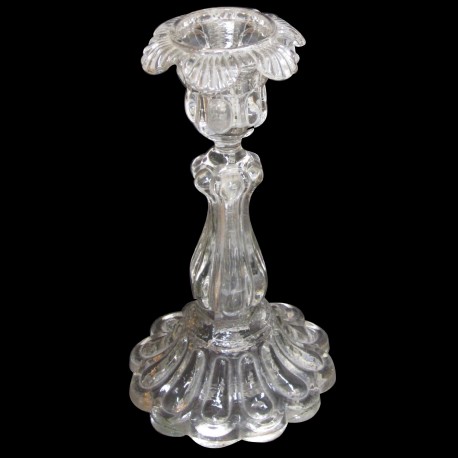 Crystal candlestick XIXth century