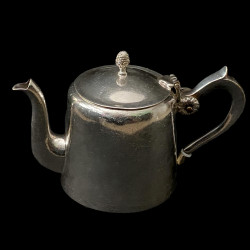 Silver plated 19th century hotel teapot