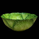 Majolica green cabbage salad bowl