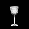 Platinum Cut Crystal Red Wine Glass Ermione