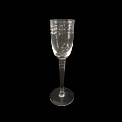 Beveled Crystal Champagne Flute