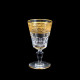 Verres à vin doux porto cristal Baccarat Eldorado XIXe H 10,7 cm