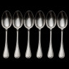 Set of 6 vintage Christofle Rubans dessert spoons