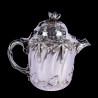 Art Nouveau Sterling Silver Teapot with Dragonflies