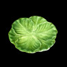 Majolica green cabbage small bread plate