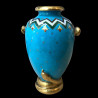 Blue porcelain vase attributed to Christopher Dresser