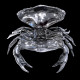 Plat à caviar en forme de Crabe par Piero Figura