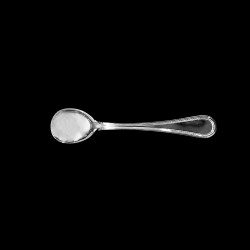 Small salt spoon in sterling silver with thread