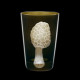 Crystal Tumbler Glass Mushrooms