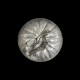 Seau à glace Citrouille métal argenté par Mauro Manetti Circa 1970